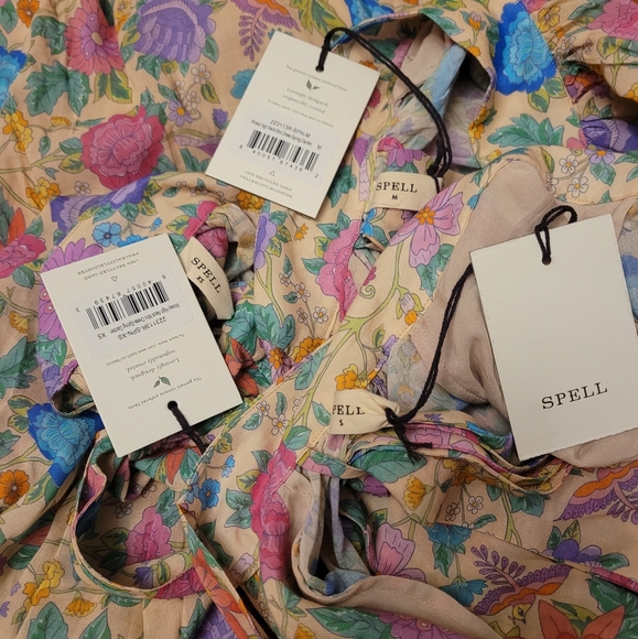 🍒NWT🍒 SPELL MOSSY HIGH NECK MINI DRESS - Picture 8 of 9